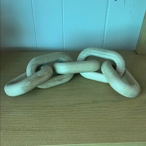 Natural Wooden Chain Link Decor